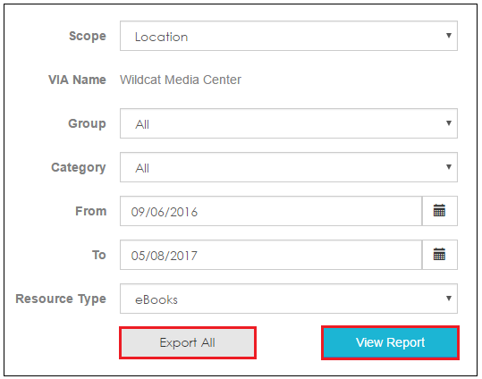 Export-View Report