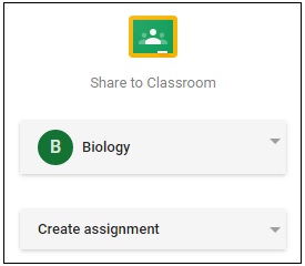 Add a Classroom Share Button, Google Classroom